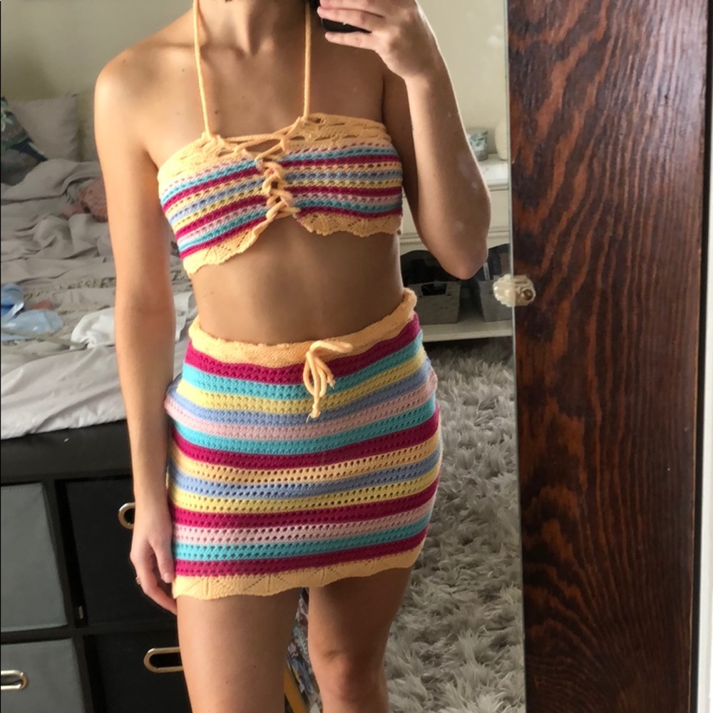 Two piece crochet set